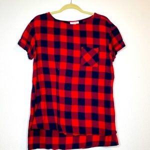 Maternity plaid tshirt